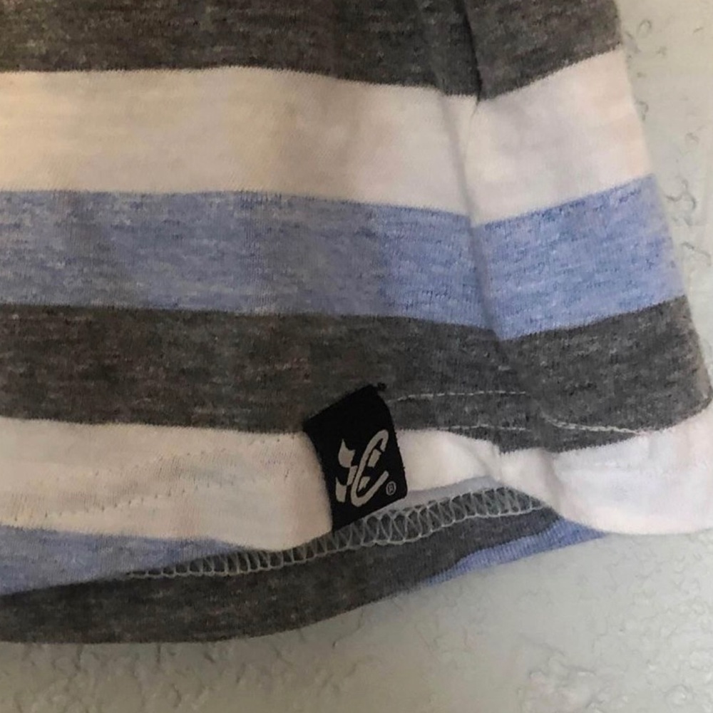 Chase Authentics Jimmie Johnson #48 Striped 3/4 Sleeve Women’s Top Sz 1x - Picture 4 of 5